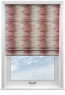 Highbury, Rosso - Twist&Fit Roman Blind